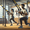 การฝึกกำลังแขนและหน้าท้องด้วยการใช้สาย TRX